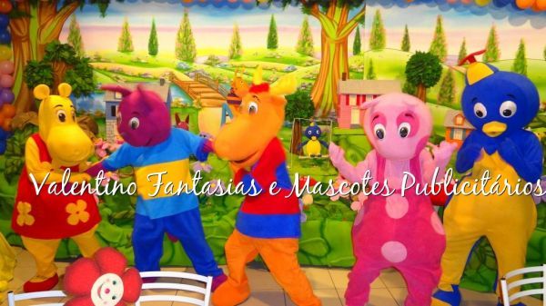 Pacote 5 Fantasias Turma do Backyardigans luxo